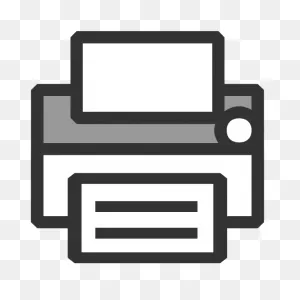 Vector Illustration Of Simple Office Printer Icon | Free Svg