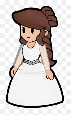 Download Princess Leia Star Wars Clipart - Paper Mario Paper ClipartFlare.com 