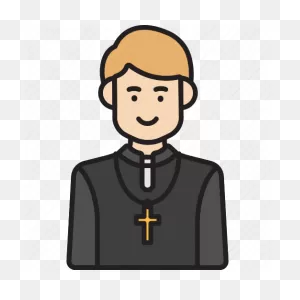 Male, Priest, Cross, Man, Pastor, Religion Icon - Download On ClipartFlare.com 