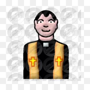 Priest Picture For Classroom / Therapy Use - Great Priest Clipart