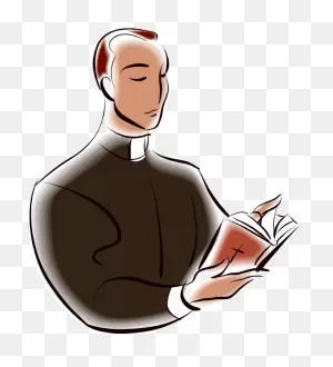 Transparent Immaculate Conception Clipart - Priest Transparent Png ClipartFlare.com 