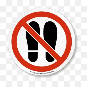 Install This Iso Circle Sign With Do Not Stand Here Symbol So That All  Passersby Are Aware Of The Mandatory Rule. - Do Not Stand Here Iso  Prohibition ClipartFlare.com 
