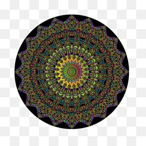 Psychedelic Mandala | Free PNG-WebP
