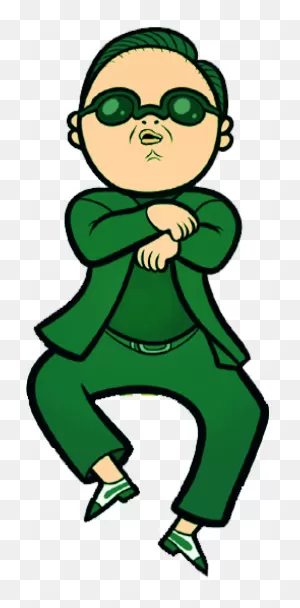 Free Png Download Gangnam Style Cartoon Animated Gif - Psy Gangnam ClipartFlare.com 