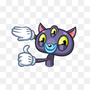 Psy Cat Stickers By Mujahid Zafar