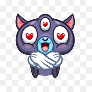 Psy Cat Stickers By Mujahid Zafar
