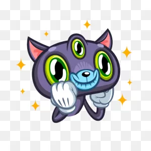 Vk Sticker #22 From Collection Psy-Cat Download For Free