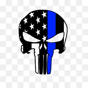 Thin Blue Line Punisher Drinkware