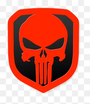 Punisher Skull White Clipart - Large Size Png Image - ClipartFlare
