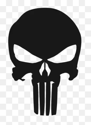 Vinilo Decorativo Logo The Punisher - Punisher Skull - (374X512 ClipartFlare.com 