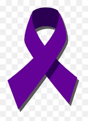 Purple Ribbon For Cancer - Domestic Violence Ribbon Clipart - Full ClipartFlare.com 