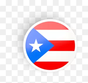 Illustration Of Flag Of Puerto Rico - Puerto Rican Flag Circle ClipartFlare.com 