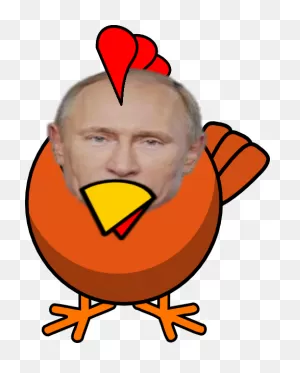 Vladimir Putin Turkey Beak Bird Cartoon Clipart - Cartoon Chicken ClipartFlare.com 
