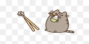 Pusheen Eating Rice Cursor – Custom Cursor