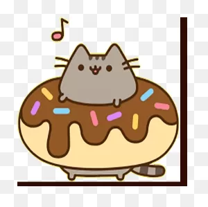 Pusheen Donuts Sticker - Pusheen Donuts Yum - Discover & Share Gifs