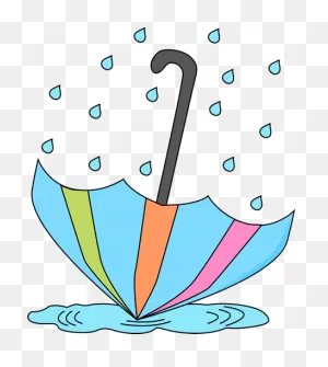 Umbrella In A Rain Puddle Clip Art - Umbrella In A Rain Puddle ClipartFlare.com 
