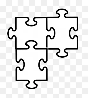 Puzzle Pieces Connected Clip Art - Vector Clip Art Online, Royalty ClipartFlare.com 
