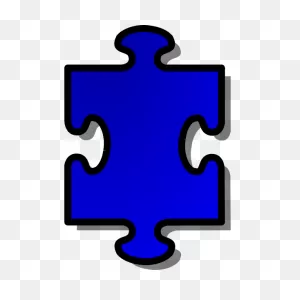 Vector Clip Art Of Puzzle Piece 1 | Free PNG-WebP