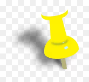 Yellow Push Pin Clip Art At ClipartFlare ClipartFlare.com - Vector Clip Art Online ClipartFlare.com 