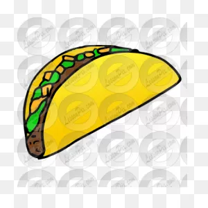 Taco Picture For Classroom / Therapy Use - Great Taco Clipart