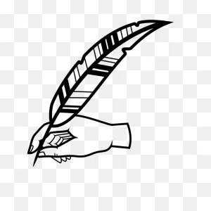 Hand With A Quill | Free PNG-WebP