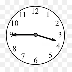 Quarter To The Hour Clock Face Clip Art - Quarter To The Hour ClipartFlare.com 