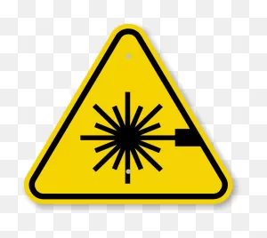 Iso Laser Led Radiation Sign, Sku: Is-2001