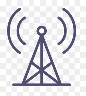 Radio Tower Icon Transparent Background #357492 - Free Icons Library