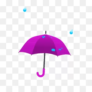 Umbrella With Rain Drops Joypixels Sticker - Umbrella With Rain ClipartFlare.com 