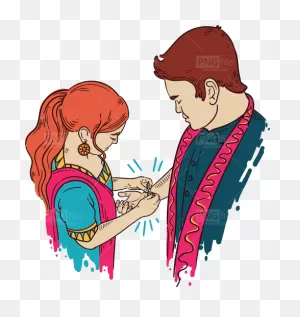 Cartoon Raksha Bandhan Brother Sister In 2021 | Brother Sister ClipartFlare.com 