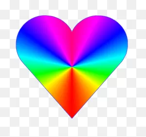 Rainbow Heart Clipart Sketch, 10Cm | Rainbow Heart, Heart ClipartFlare.com 