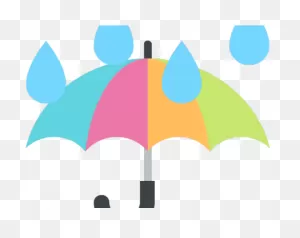 Umbrella Clipart Umbrella Rain - Umbrella Raindrops Emoji | Full ClipartFlare.com 