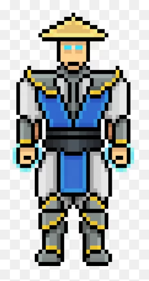 Raiden - Pixel Art Mortal Kombat | Full Size Png Download | ClipartFlare
