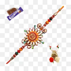Traditional Om Zardosi Rakhi With Beautiful Design Pictures - 5210 ClipartFlare.com 
