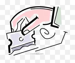 Razor Blade Royalty Free Vector Clip Art Illustration -Vc064743 ClipartFlare.com 