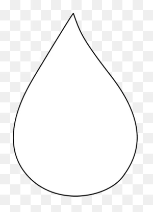 Black And White Raindrop Clip Art - Black And White Raindrop Image