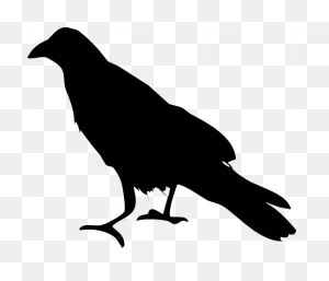 Raven Silhouette Clipart - ClipartFlare