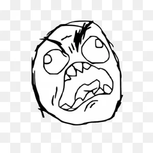 500 X 500 4 - Rage Face Meme Transparent - (500X500) Png Clipart ClipartFlare.com 