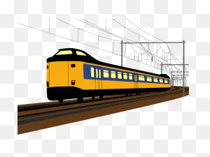 Download Hd Railroad Tracks Clipart Modern Train - Electric Train ClipartFlare.com 
