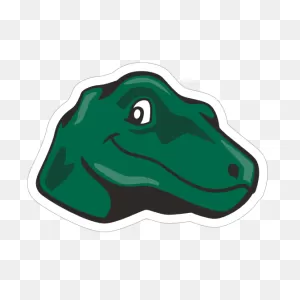 Cute Raptor Mascot Sticker