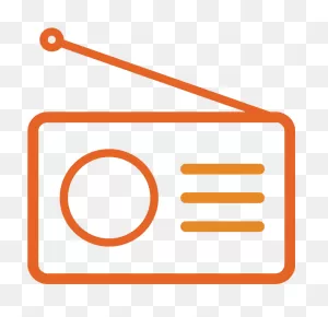 Radio Advertising Icon Clipart Radio Advertisement - Orange Radio ClipartFlare.com 