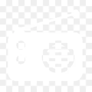 White Radio 2 Icon - Free White Radio Icons
