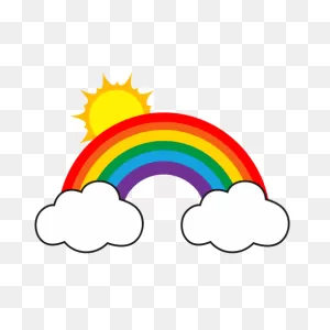 Rainbow And Cloud PNG-WebP | Seven Colour Rainbow PNG-WebP | Rainbow Colour ClipartFlare.com 