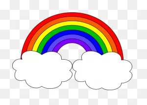 Vector Clipart Rainbow - Cloud And Rainbow Clipart | Full Size Png ClipartFlare.com 