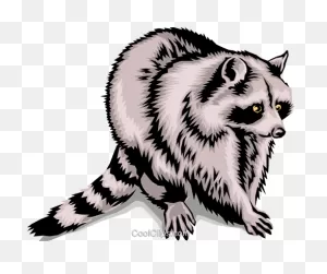 Raccoon Royalty Free Vector Clip Art Illustration -Anim1394 ClipartFlare.com 