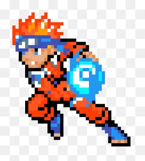 Pixilart By Typicaltyler - Pixel Art Naruto Rasengan | Full Size ClipartFlare.com 
