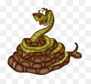 Rattlesnake Clipart Reptile - Kaa Jungle Book Png Transparent Png ClipartFlare.com 