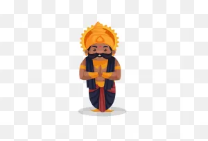 Best Premium Ravan Standing In Greeting Pose Illustration Download ClipartFlare.com 