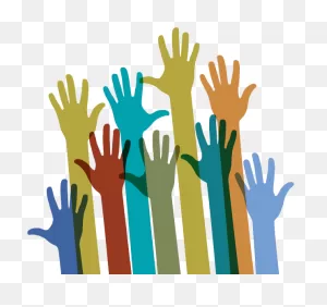 Download Raised Hands Of Different Colors - Bartholomew County ClipartFlare.com 