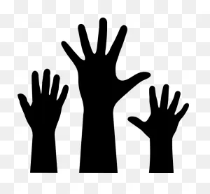 Raised Hands - ClipartFlare